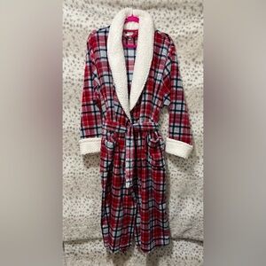 WOMENS SONOMA PLAID ROBE